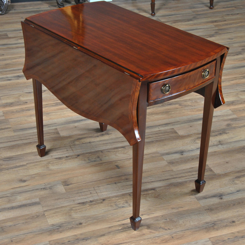 Mahogany Pembroke Drop Leaf Antique Reproduction Table