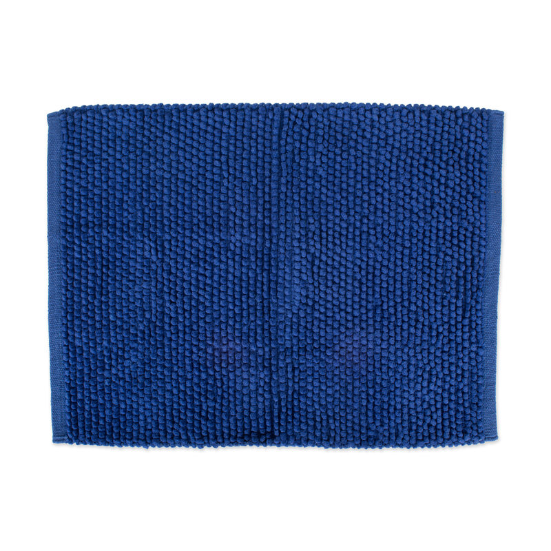 Royal Blue Popcorn Cotton Bath Rug 22"x30"