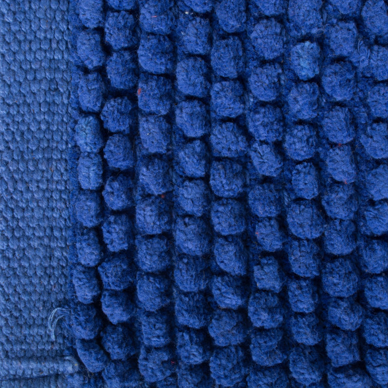 Royal Blue Popcorn Cotton Bath Rug 22"x30"