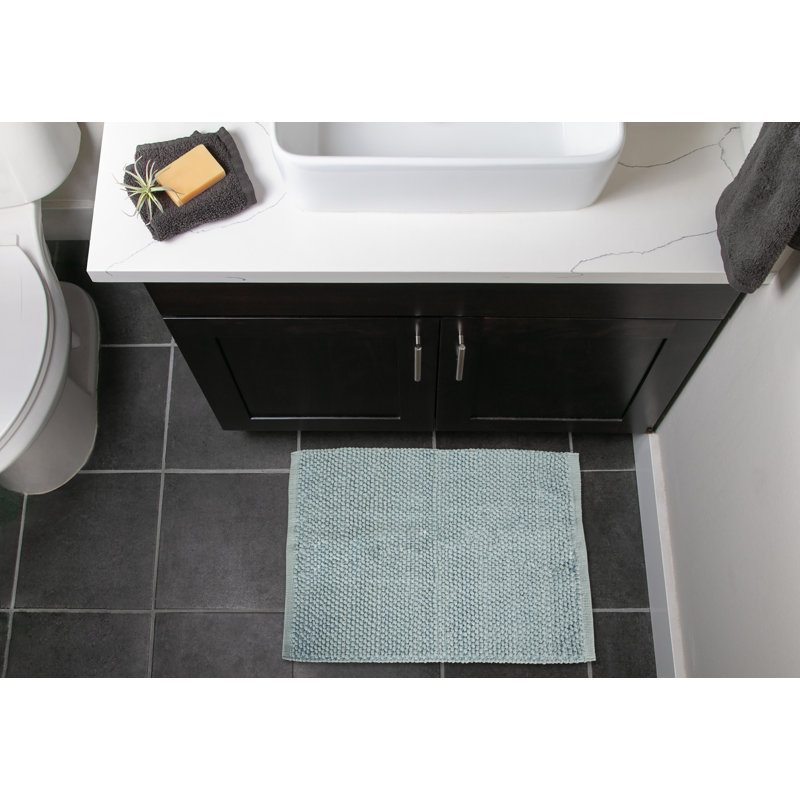 Royal Blue Popcorn Cotton Bath Rug 22"x30"