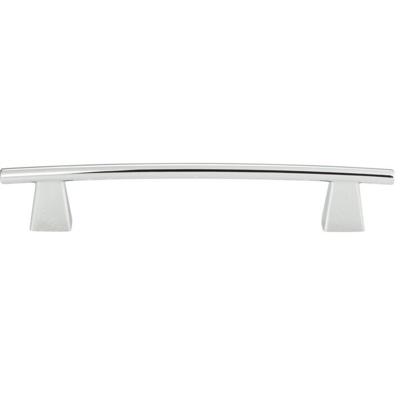 Polished Chrome Modern Bar Handle with Mounting Hardware