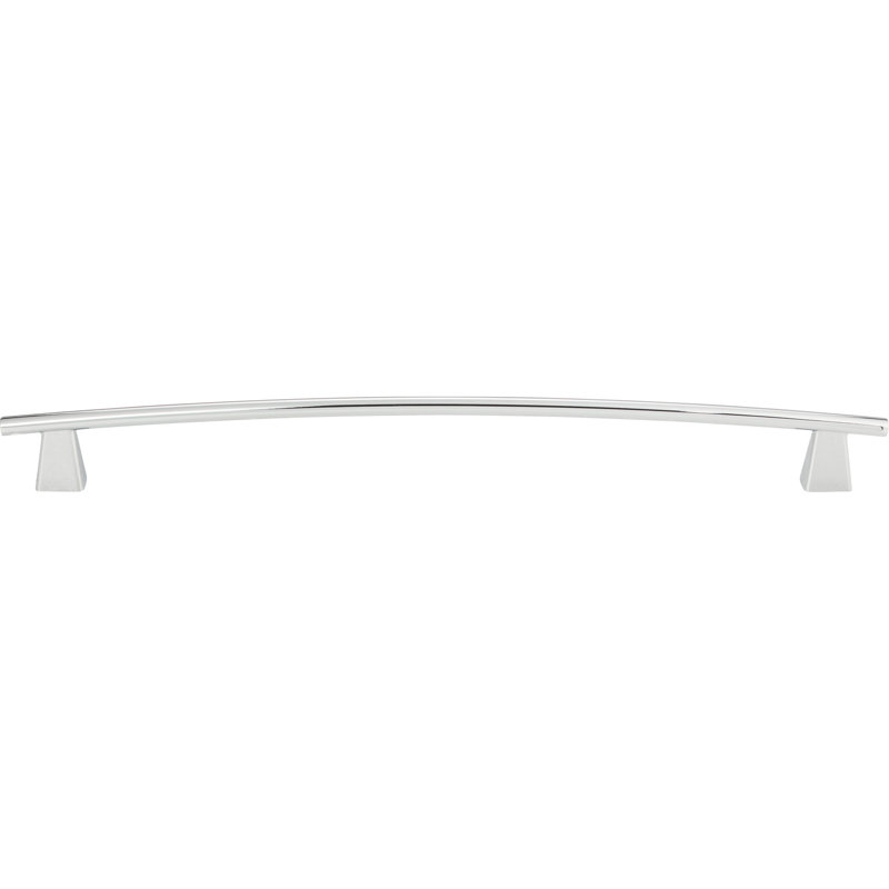 Polished Chrome Modern Bar Handle with Mounting Hardware