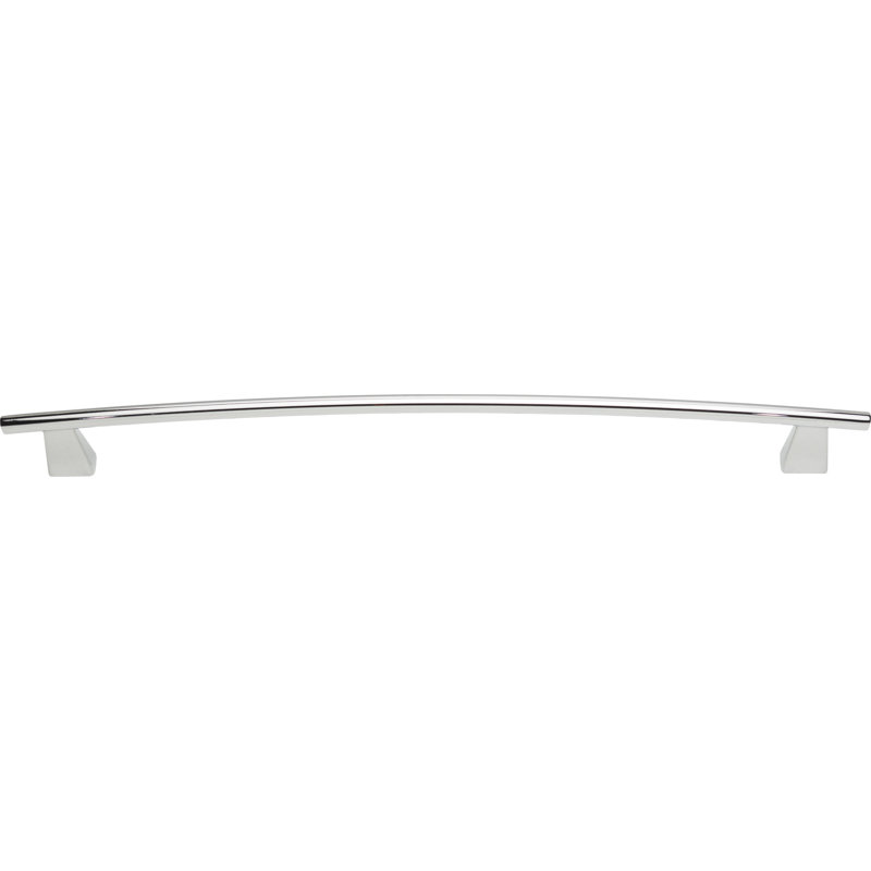 Polished Chrome Modern Bar Handle with Mounting Hardware