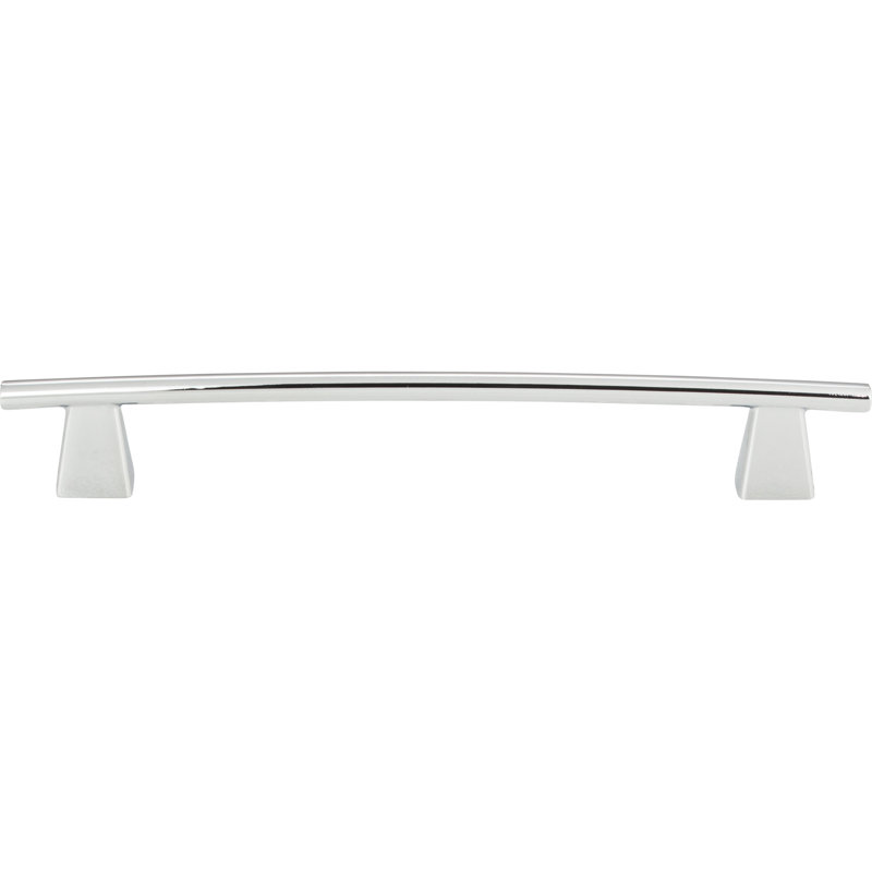 Polished Chrome Modern Bar Handle with Mounting Hardware