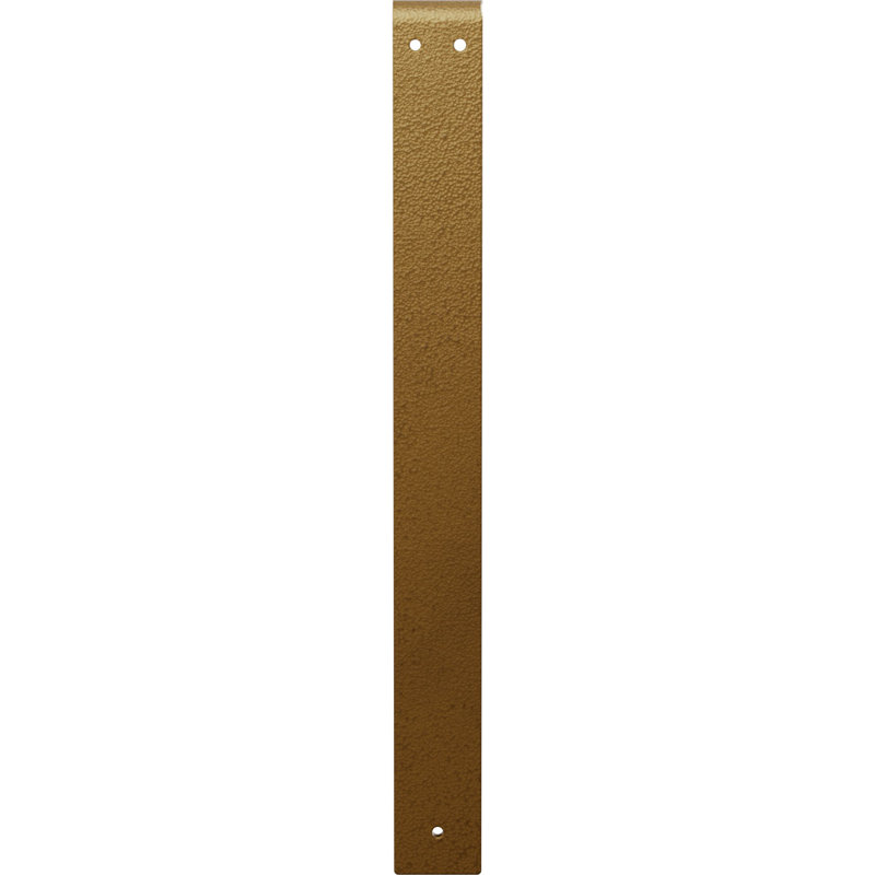 Hammered Gold 20" Square Industrial Steel Bracket Shelf