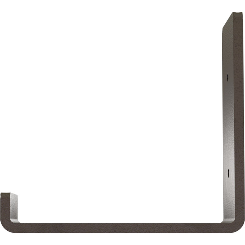 Hammered Dark Bronze Steel Hanging Shelf Bracket