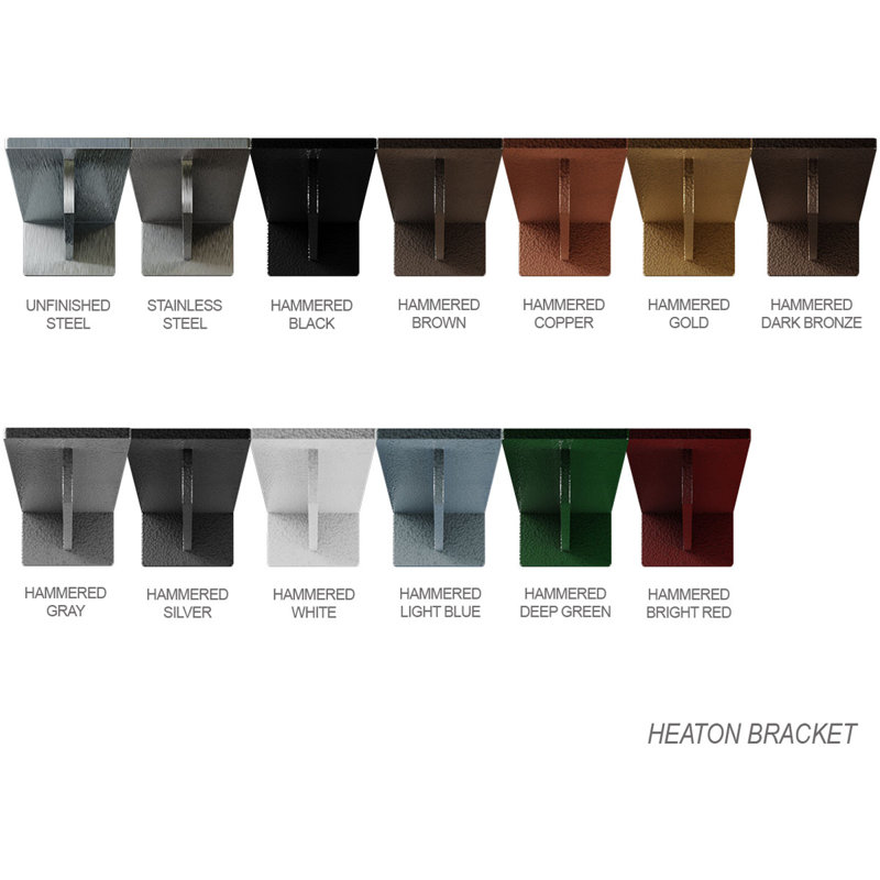 Hammered Gold 20'' Steel Hidden Support Bracket
