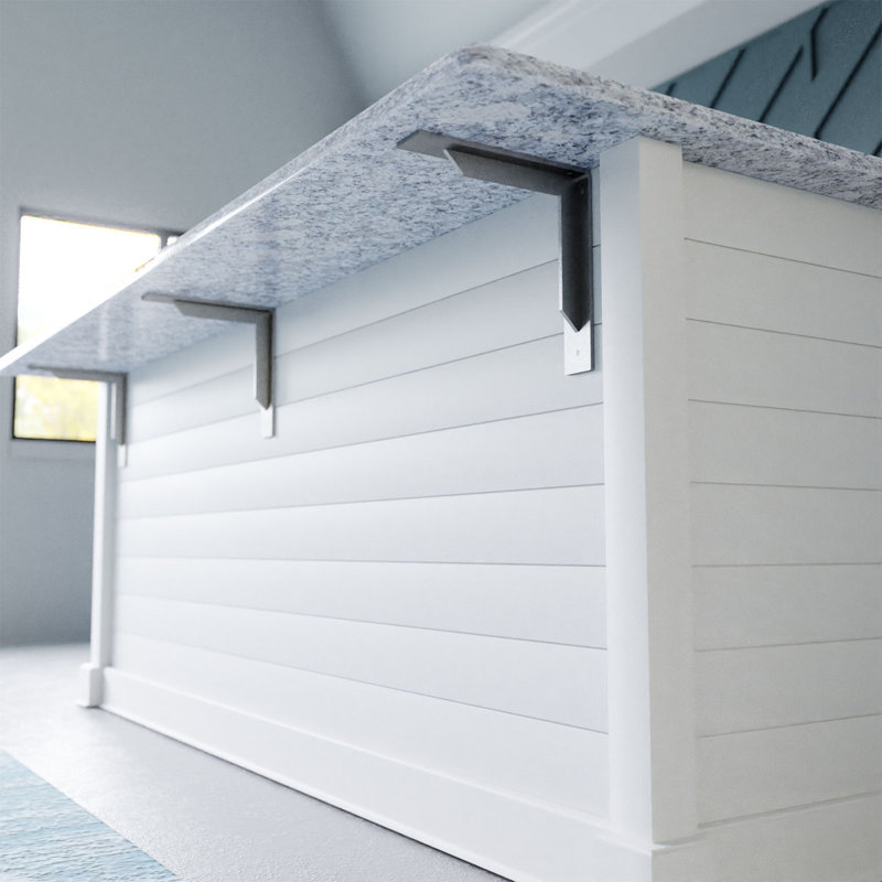 Stockport 2'' x 16'' Steel Bracket for Versatile Shelving & Countertop Support