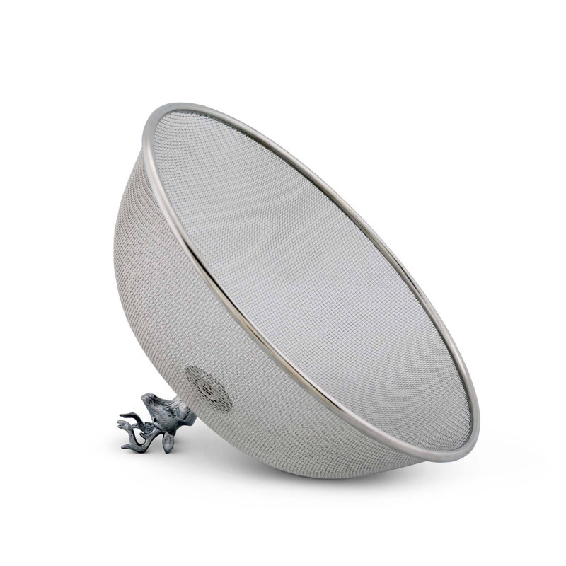 Arthur Court Stainless Steel Mesh Picnic Cover with Elk Head Knob