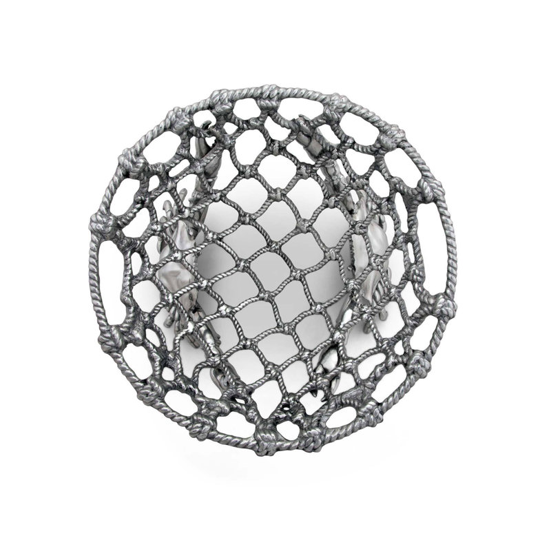 Grape Pattern Oval Aluminum Fruit Basket