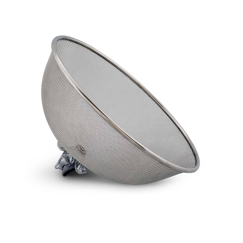 Magnolia 10.5'' Stainless Steel Picnic Food Cover with Aluminum Knob