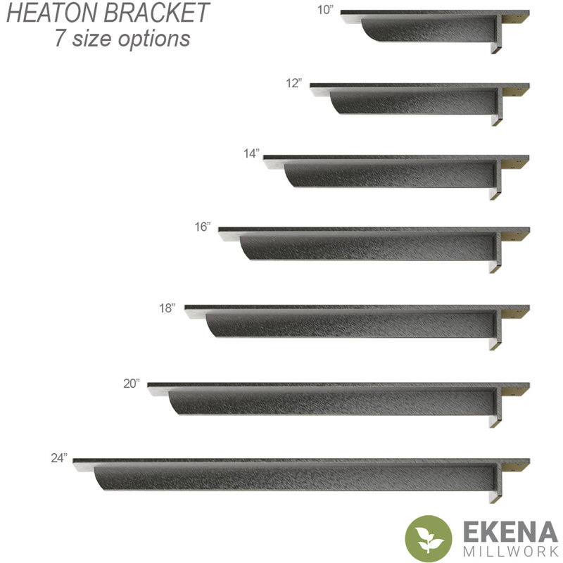 Hammered Gold 20'' Steel Hidden Support Bracket