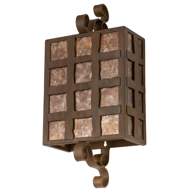 Monte Cristo Rustic Iron Brown 2-Light Dimmable Wall Sconce