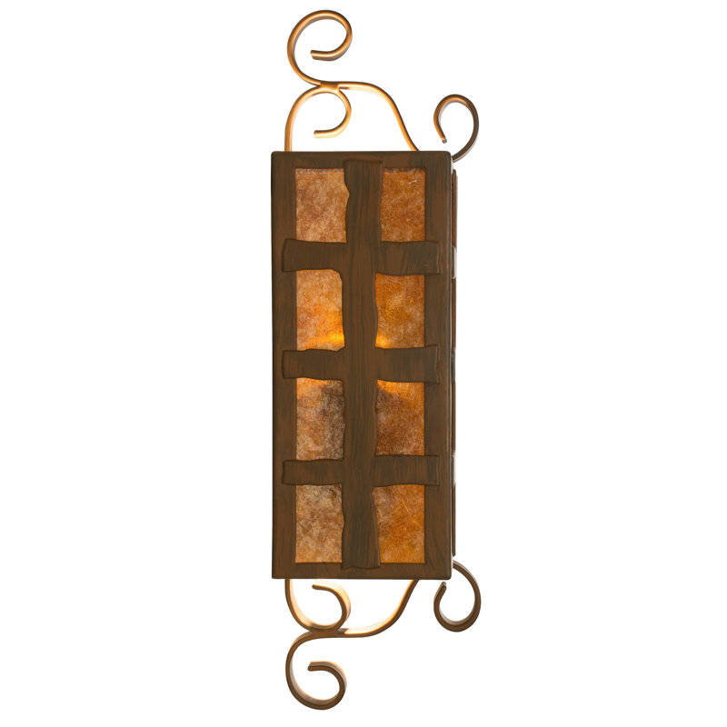 Monte Cristo Rustic Iron Brown 2-Light Dimmable Wall Sconce