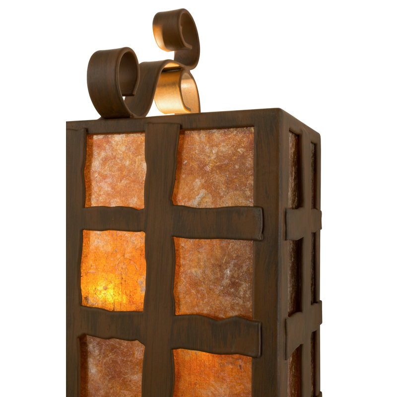 Monte Cristo Rustic Iron Brown 2-Light Dimmable Wall Sconce