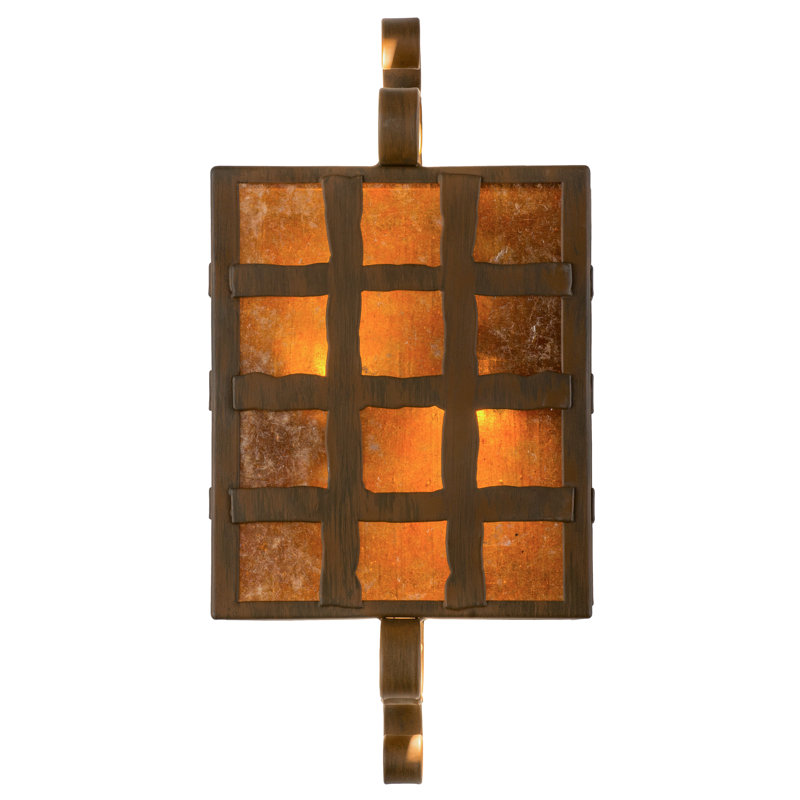 Monte Cristo Rustic Iron Brown 2-Light Dimmable Wall Sconce