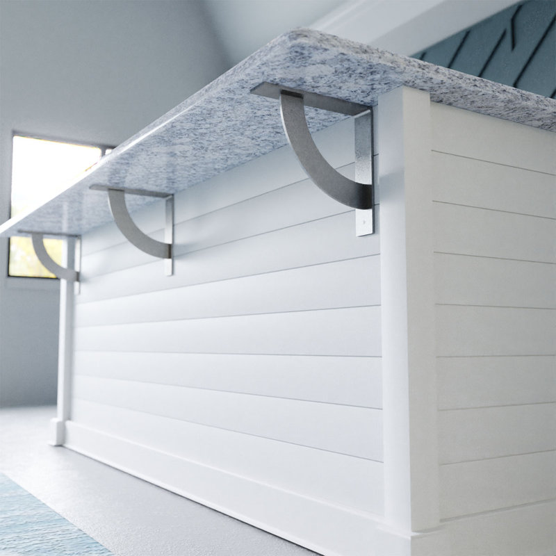 Elegant Urban Steel 10" Bracket for Shelving and Countertops