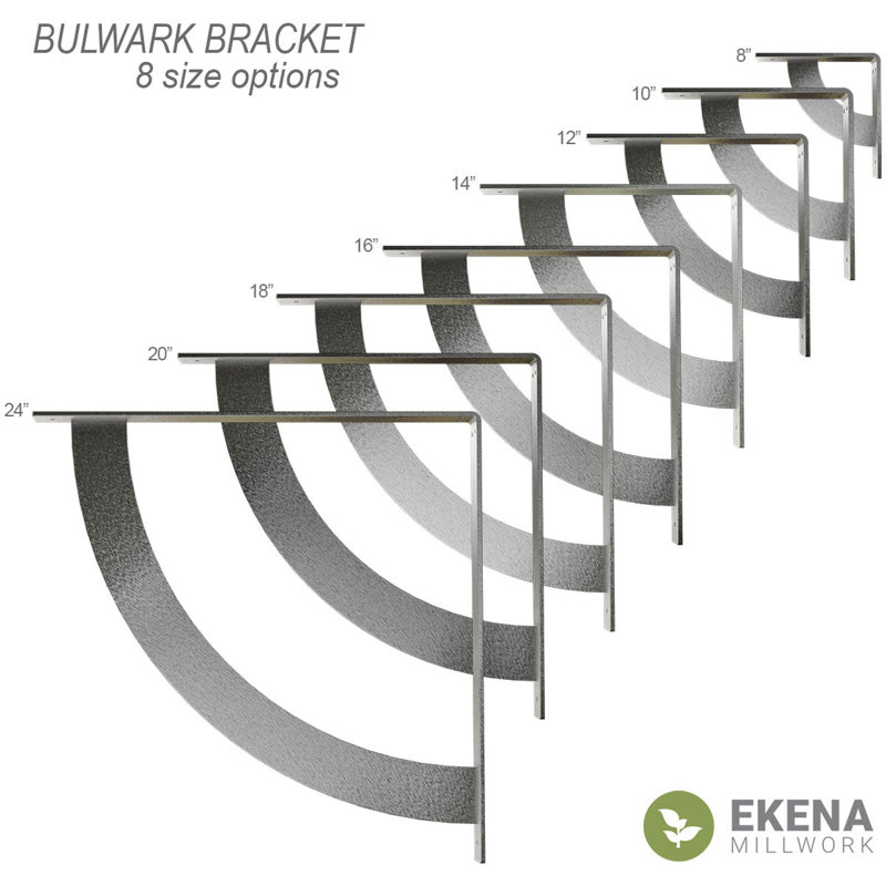 Elegant Urban Steel 10" Bracket for Shelving and Countertops