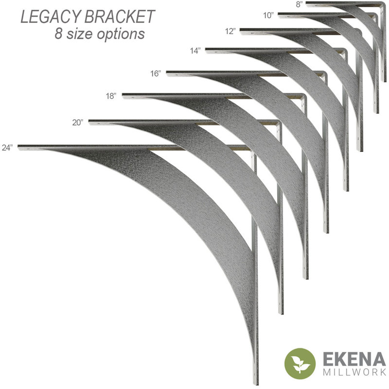 Stainless Steel 18" Industrial Shelf Bracket