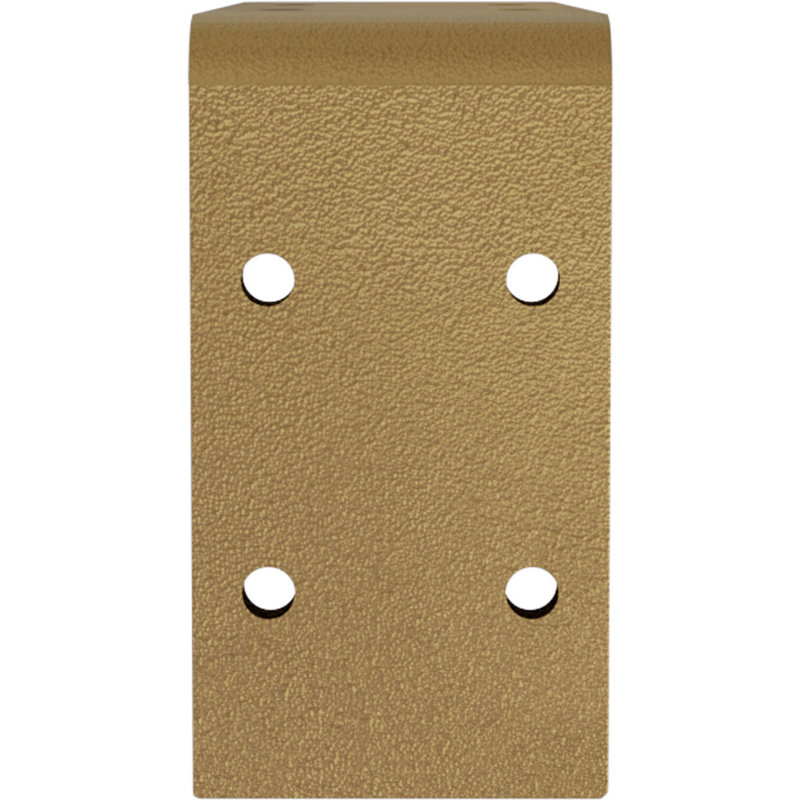 Hammered Gold 3.75" Industrial Steel Bracket for Shelving