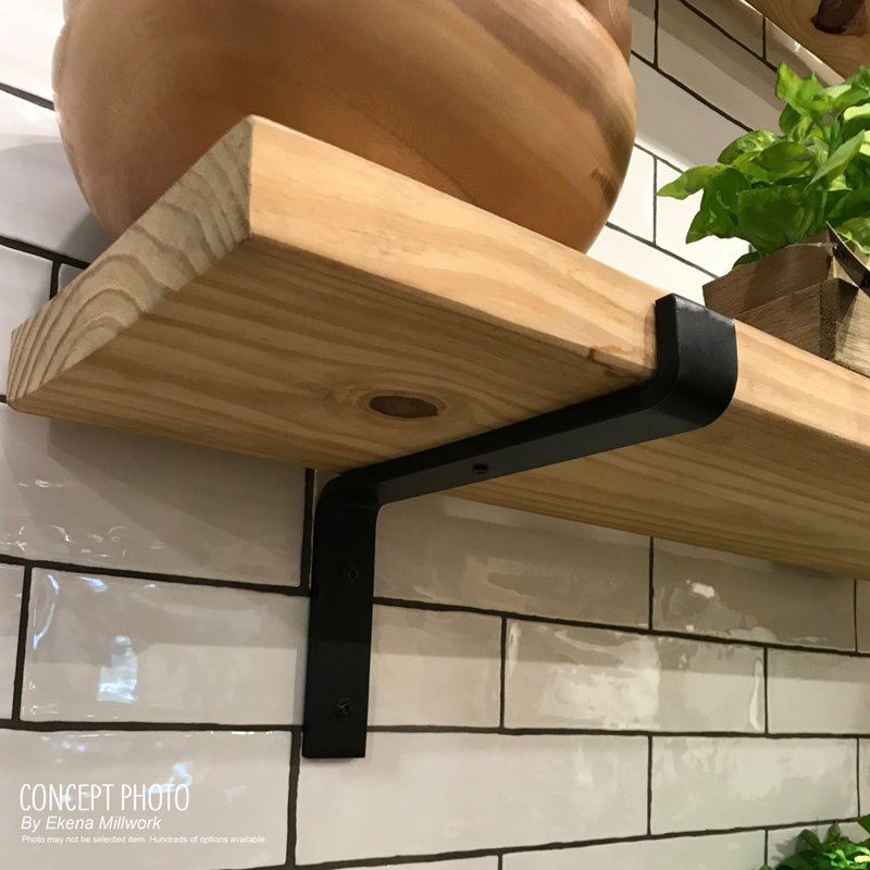 Hammered Dark Bronze Steel Truss Shelf Bracket, 7.25" x 10"