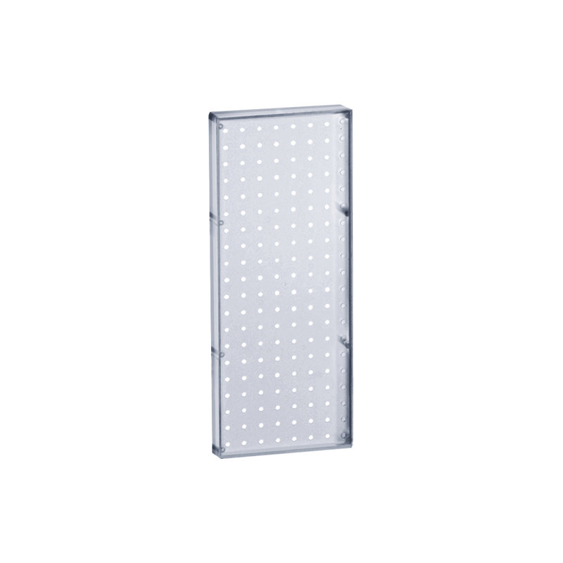 Clear Plastic Pegboard Wall Panel Storage Solution, 20" x 8", 2-Pack