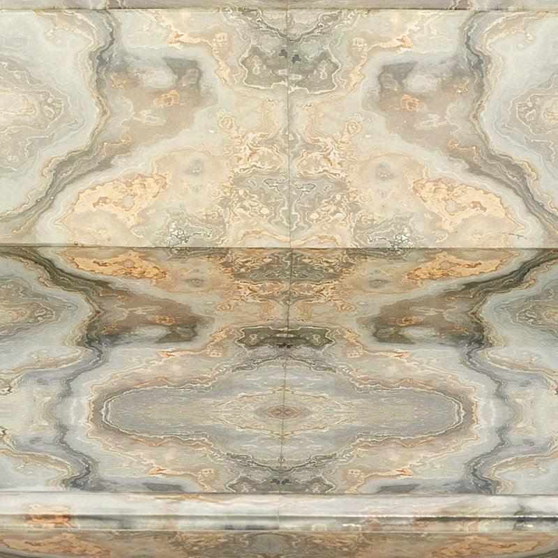 Rorschach Grey and Cream Lacquer Decorative Tray