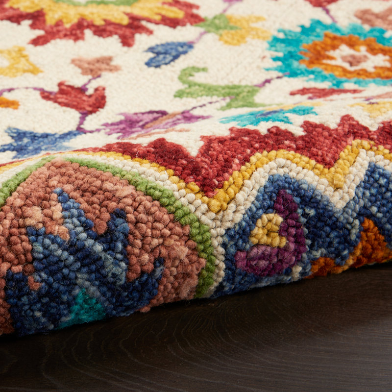 Multicolor 8' x 10' Handmade Wool Tufted Area Rug