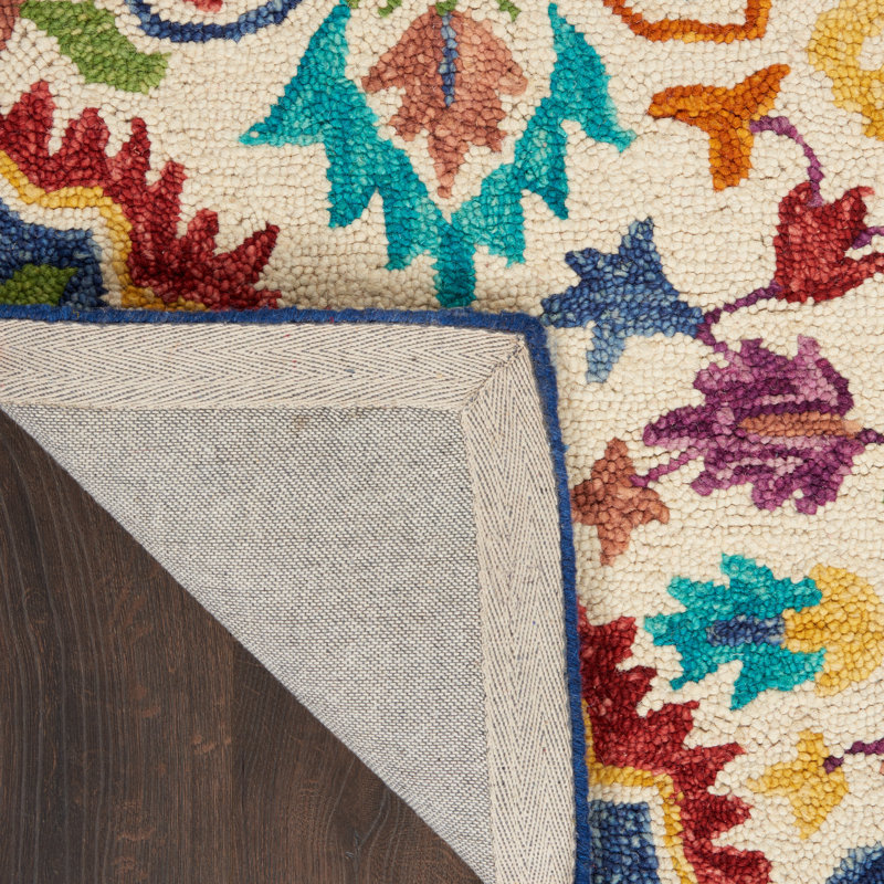Multicolor 8' x 10' Handmade Wool Tufted Area Rug