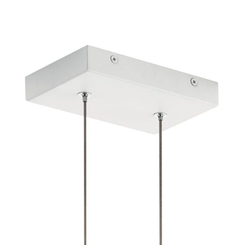 Vega Mini LED Pendant in Matte Black with Clear Acrylic Shade