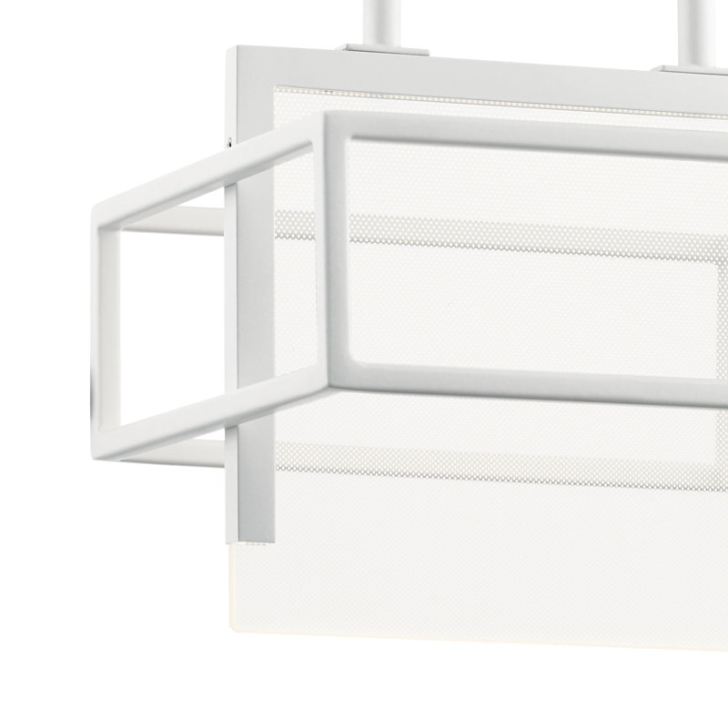 Vega Mini LED Pendant in Matte Black with Clear Acrylic Shade