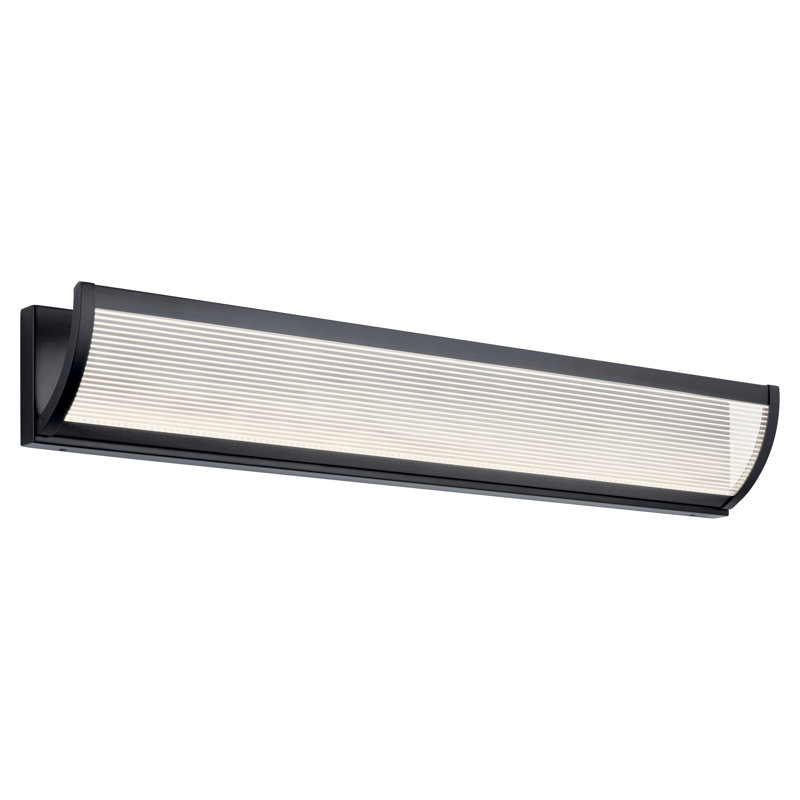 Roone Matte Black 34" LED Integrated Dimmable Bath Bar
