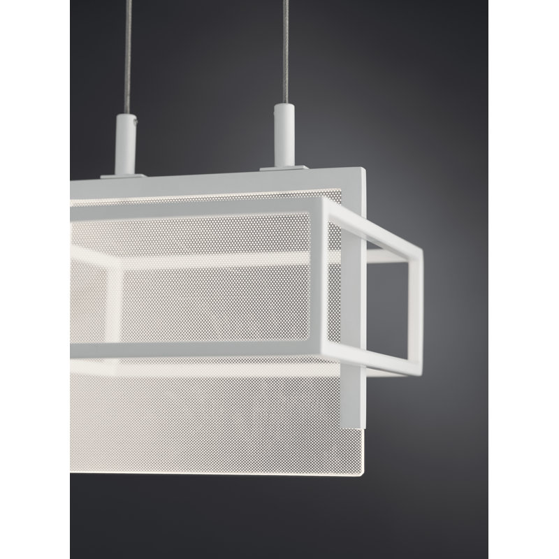 Vega Mini LED Pendant in Matte Black with Clear Acrylic Shade