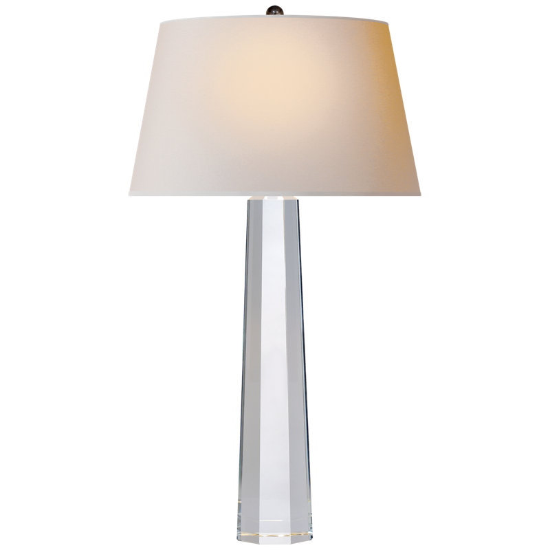 Elegant Outdoor 31.5" Crystal Chandelier-Style Table Lamp