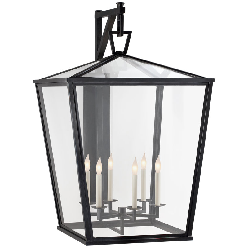 Dimmable Bronze and Black 39" Outdoor Lantern