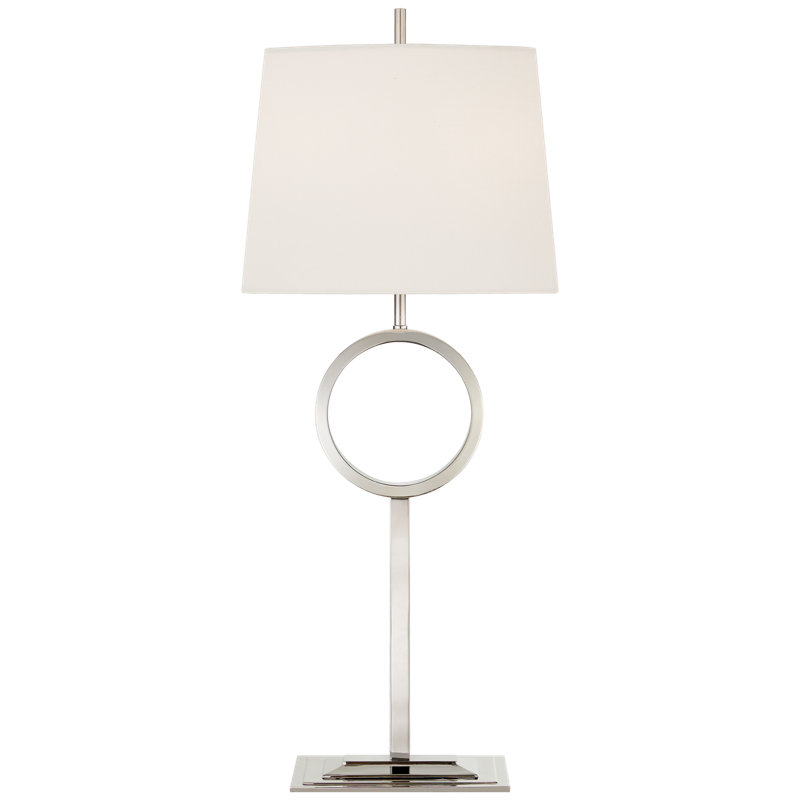 Edison 33" Outdoor Polished Nickel Buffet Table Lamp