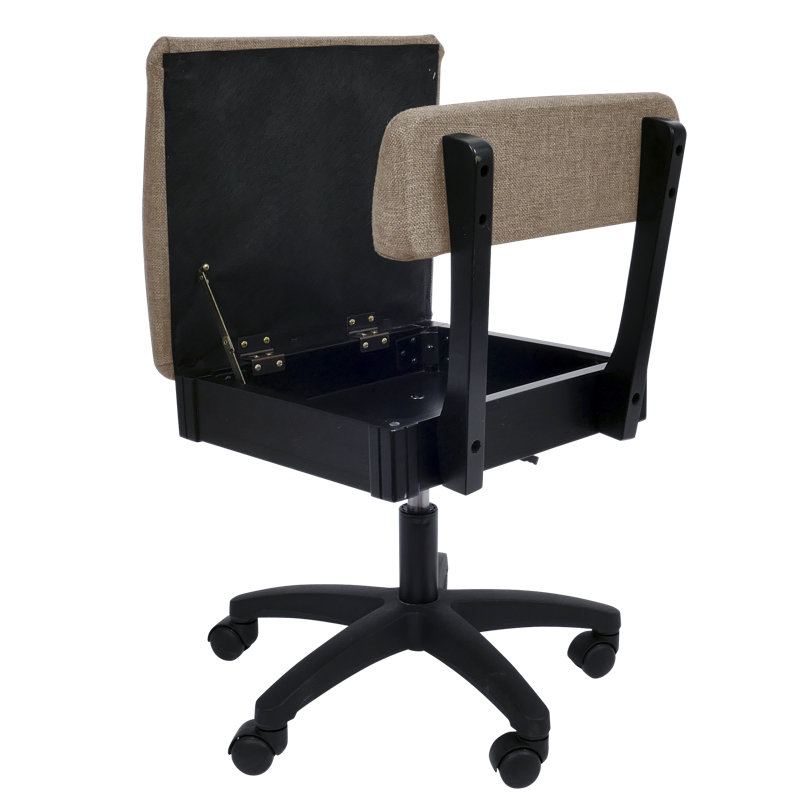Modern Black Fabric Swivel Living Room Chair