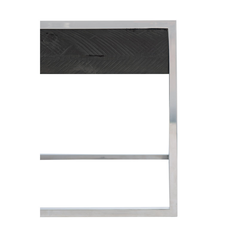 Loft 52'' Black Rectangular Coffee Table with Storage
