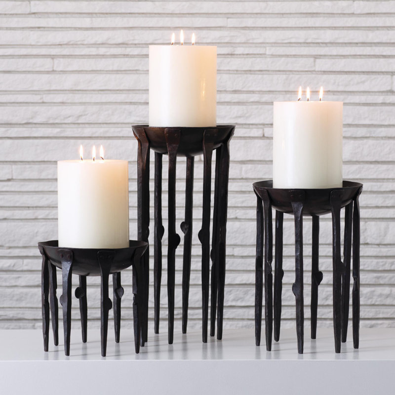 Bothwell Handmade Iron 9" Tabletop Candlestick Holder