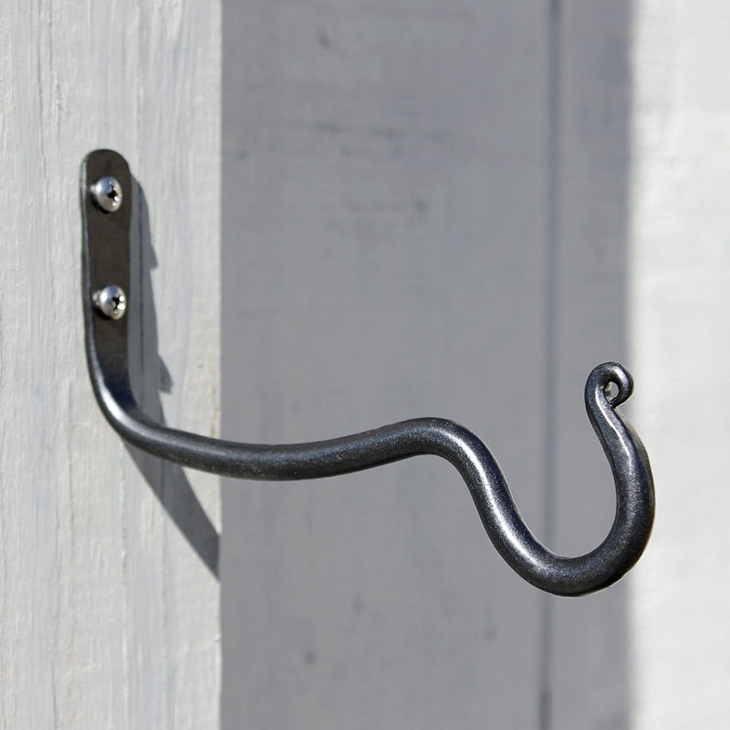 Graphite Powder Coated Metal Decorative Hook Set
