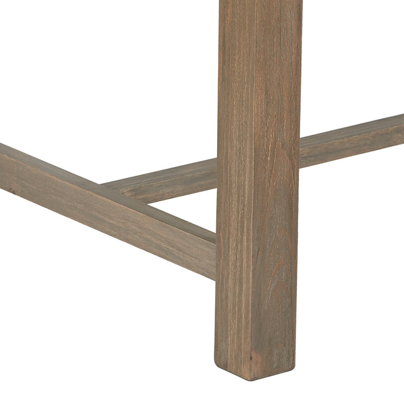 Elmhurst 66" Black and Grey Reclaimed Wood Dining Table