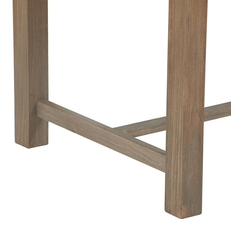 Elmhurst 66" Black and Grey Reclaimed Wood Dining Table