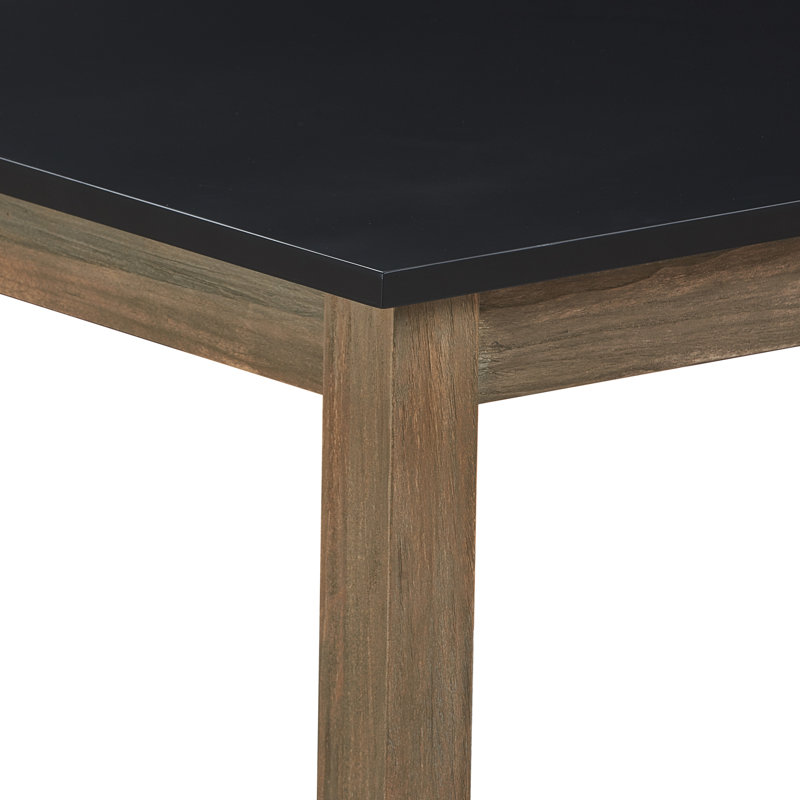 Elmhurst 66" Black and Grey Reclaimed Wood Dining Table