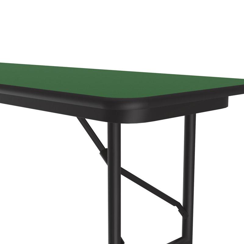 Heavy-Duty Green Portable Folding Rectangular Table 60''x18''