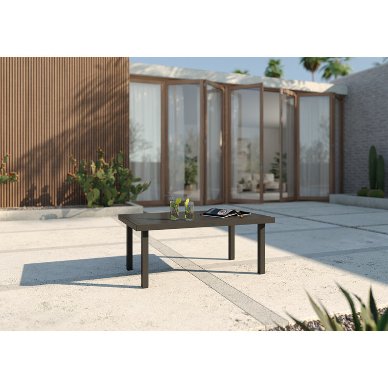 Jasper Black Aluminum Outdoor Coffee Table