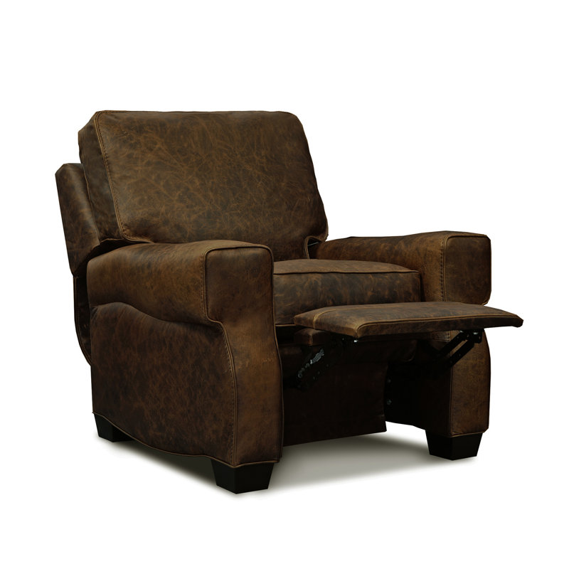 Cordova Brown Leather Traditional Recliner