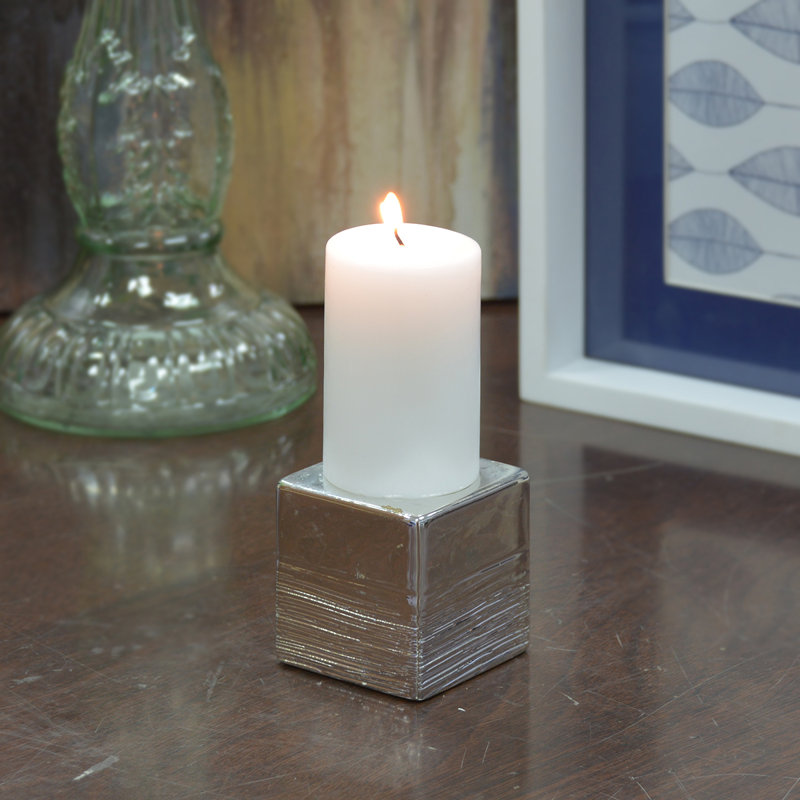 White 3" x 2" Clean Smoke-free Pillar Candle