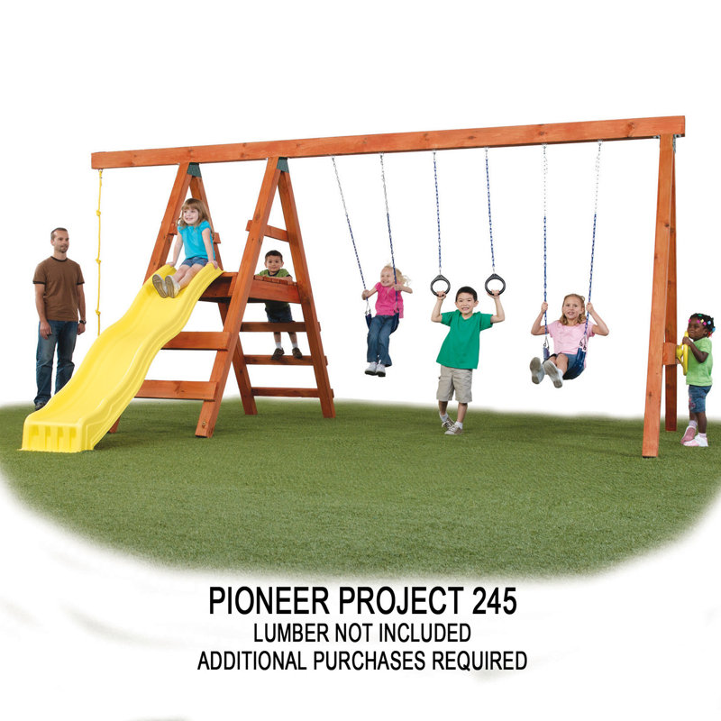 Pioneer DIY Swing Set Hardware Kit with Rings