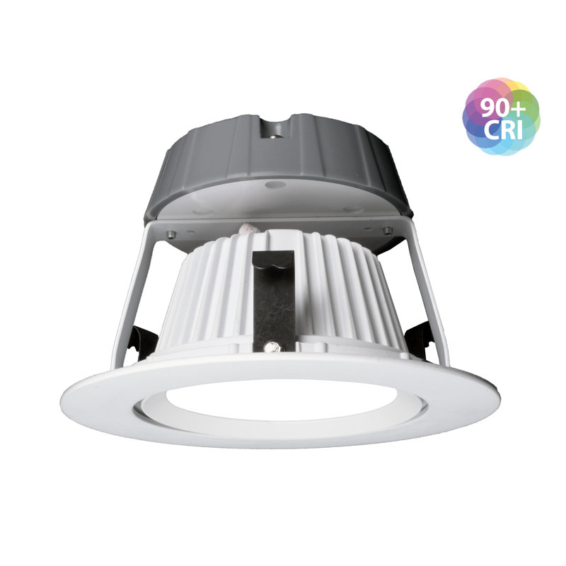 Eco-Friendly 4" White Aluminum LED Recessed Downlight, 2700K