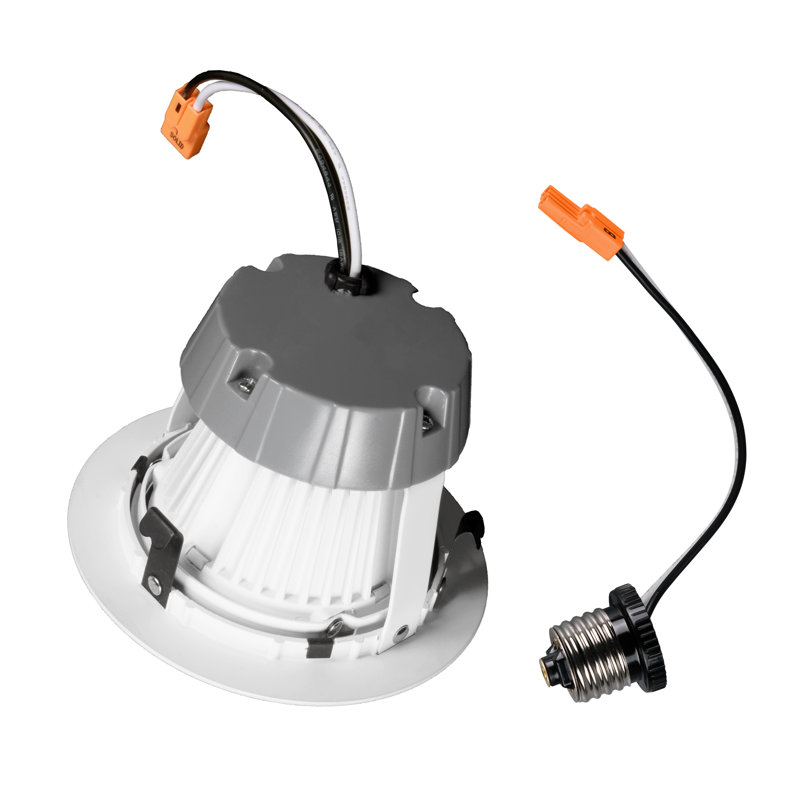 Eco-Friendly 4" White Aluminum LED Recessed Downlight, 2700K